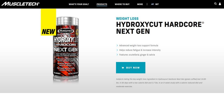 hydroxycut hardcore next gen official website