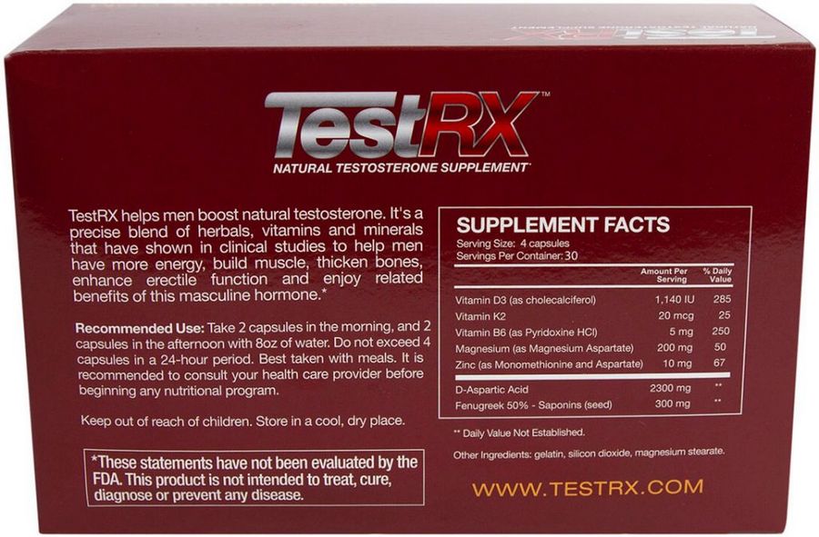 TestRX ingredients