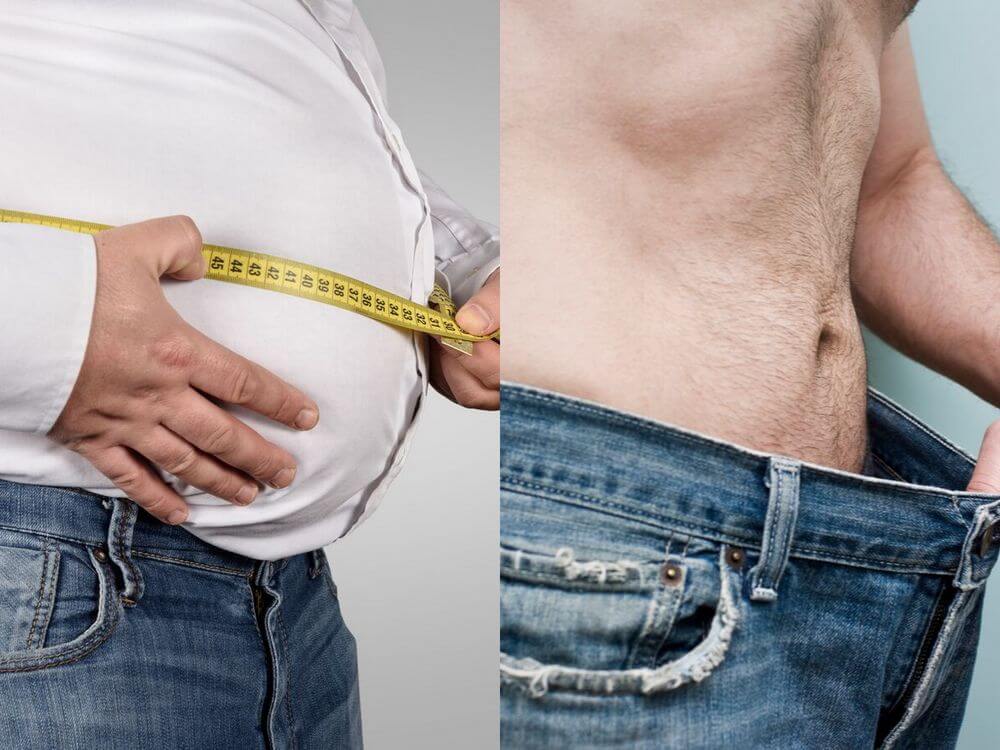 man after weight loss