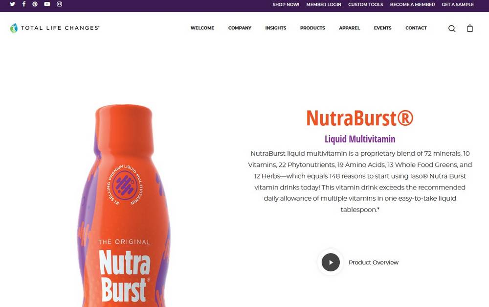 nutraburst website